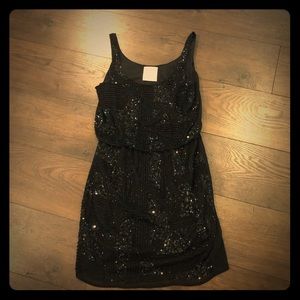 Romeo & Juliet Couture black beaded dress